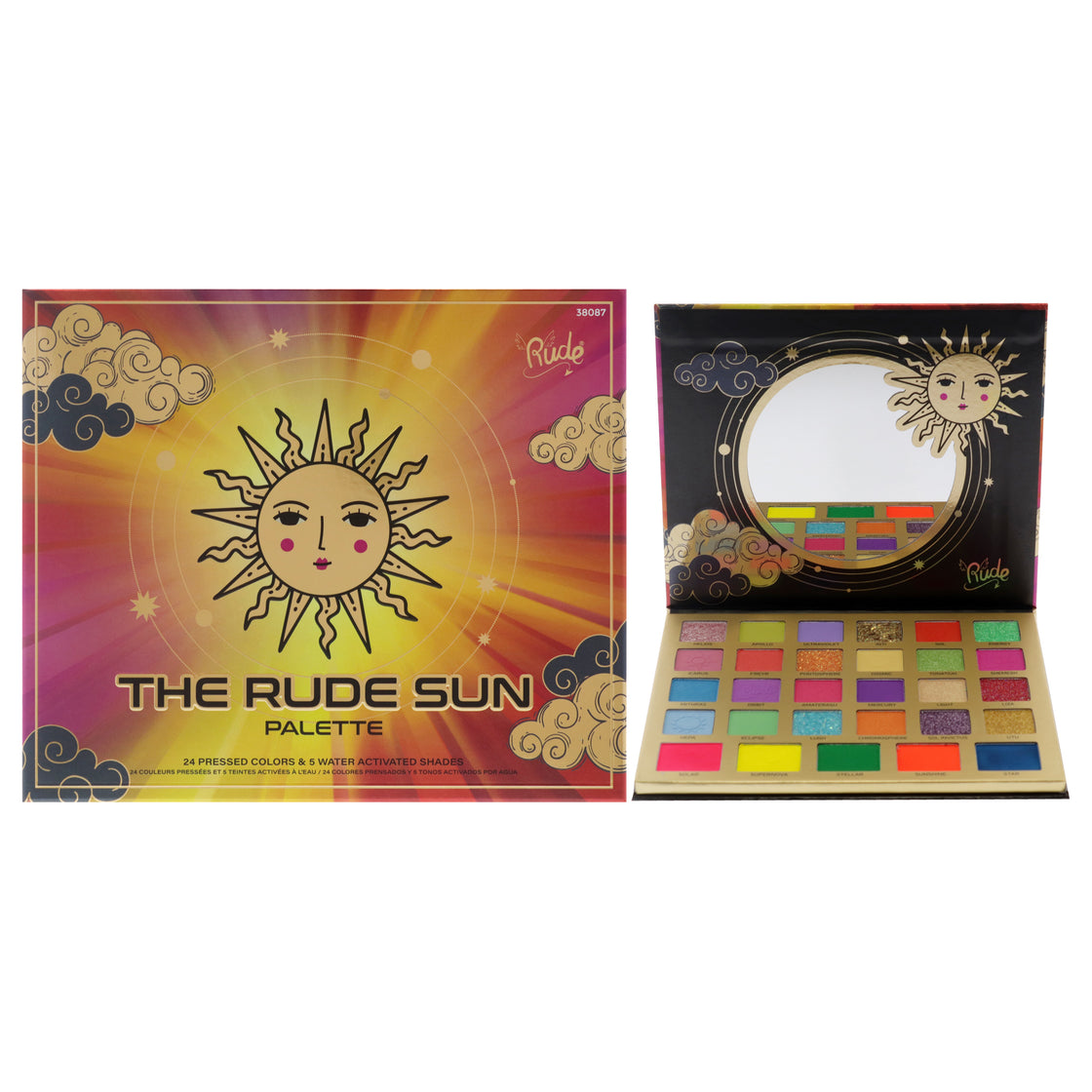 The Rude Sun Palette by Rude Cosmetics for Women - 1.28 oz Eye Shadow