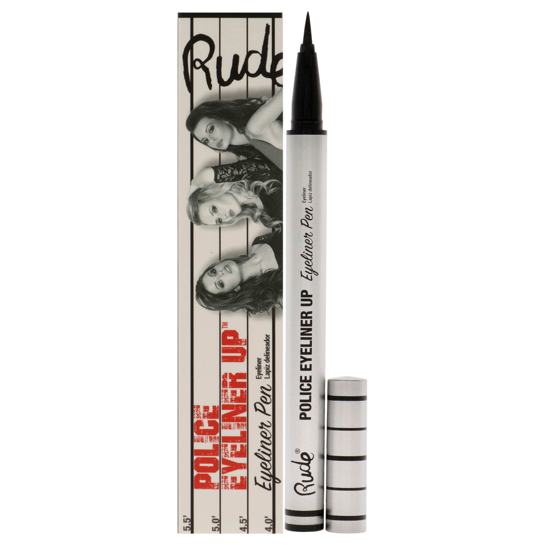 Police Eyeliner Up Eyeliner Pen - Bail Bond by Rude Cosmetics for Women - 0.017 oz Eyeliner