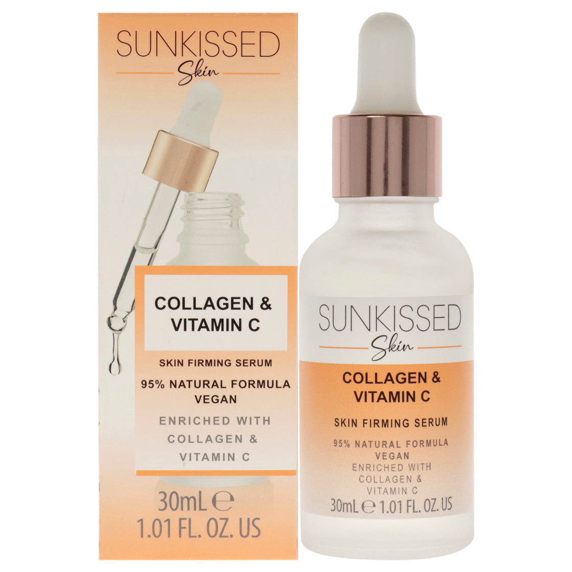 Collagen and Vitamin C Serum by Sunkissed for Unisex - 1.01 oz Serum