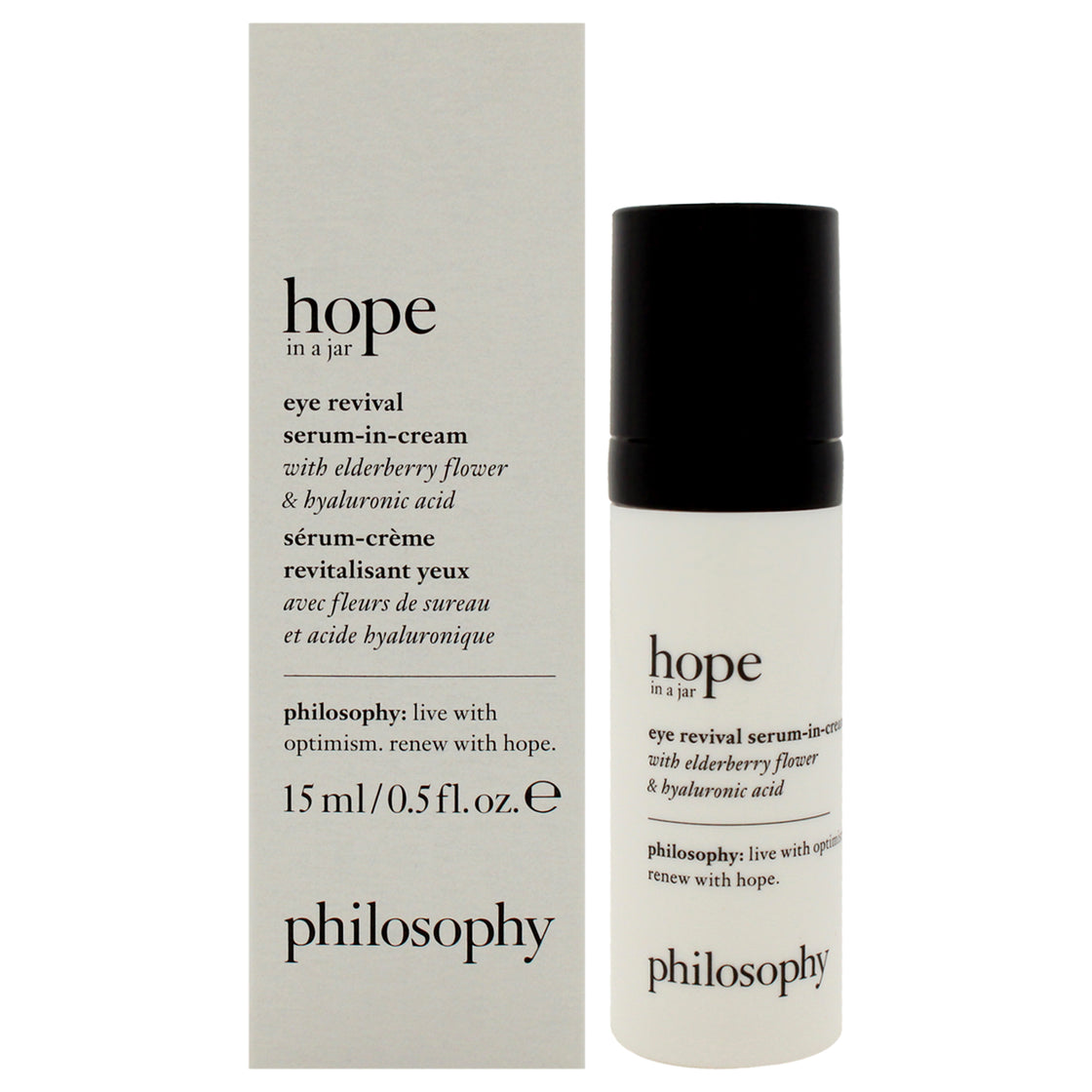 Hope in a Jar Eye Revival Serum-In-Cream by Philosophy for Unisex - 0.5 oz Sreum