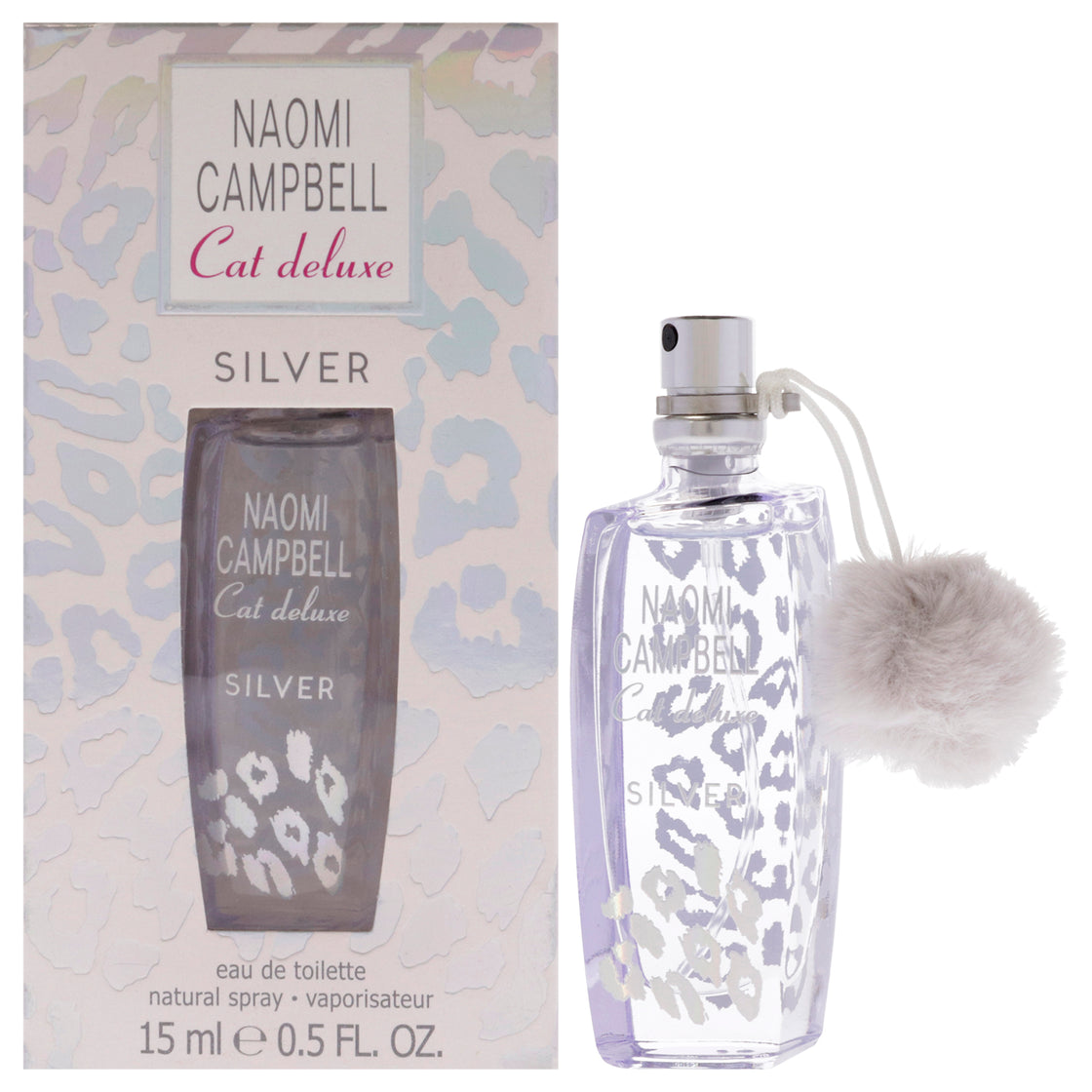 Cat Deluxe Silver by Naomi Campbell for Women - 0.5 oz EDT Spray