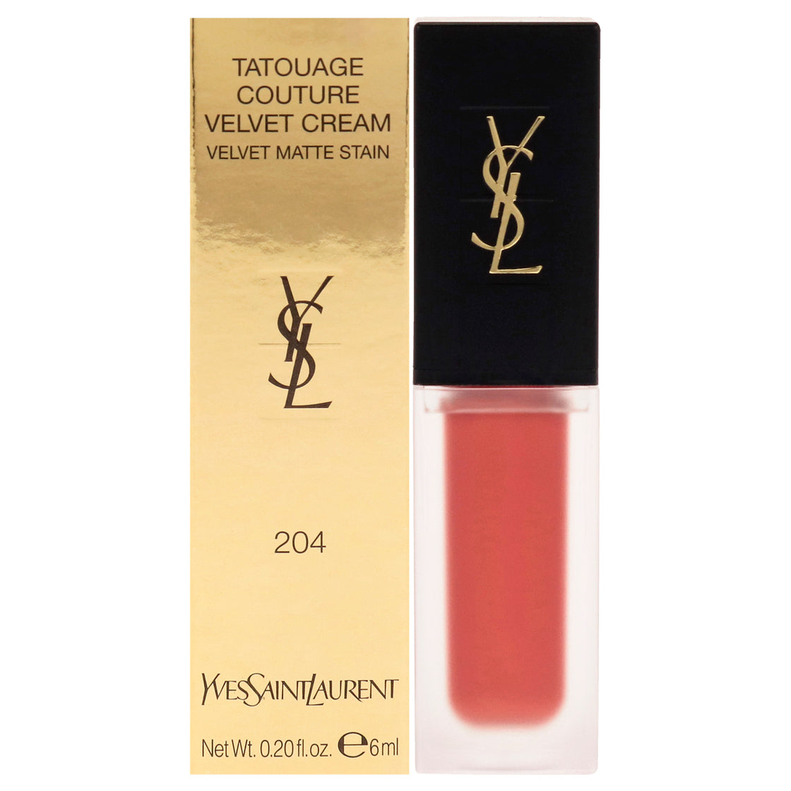 Tatouage Couture Velvet Matte Cream - 204 Beige Underground by Yves Saint Laurent for Women - 0.20 oz Lipstick