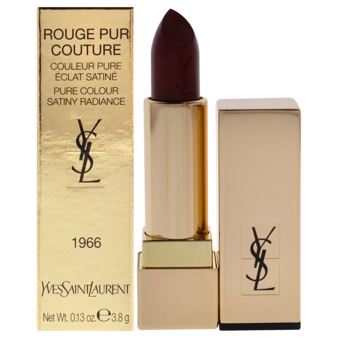 Rouge Pur Couture Satin Lipstick - 1966 Rouge Libre by Yves Saint Laurent for Women - 0.13 oz Lipstick