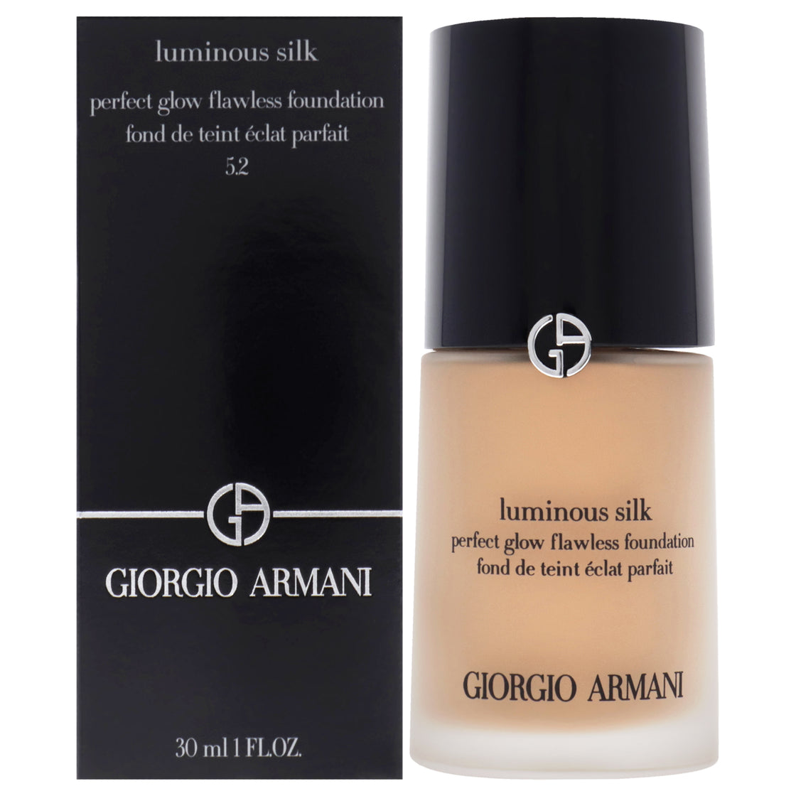 Luminous Silk Foundation - 5.2 Light to Medium-Peach by Giorgio Armani for Women - 1 oz Foundation