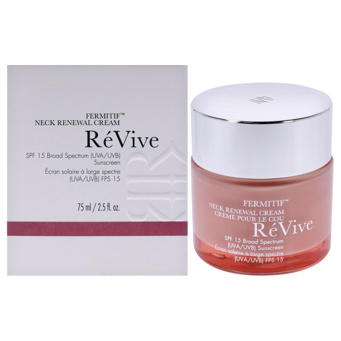 Fermitif Neck Renewal Cream Sunscreen SPF 15 by Revive for Women - 2.5 oz Sunscreen