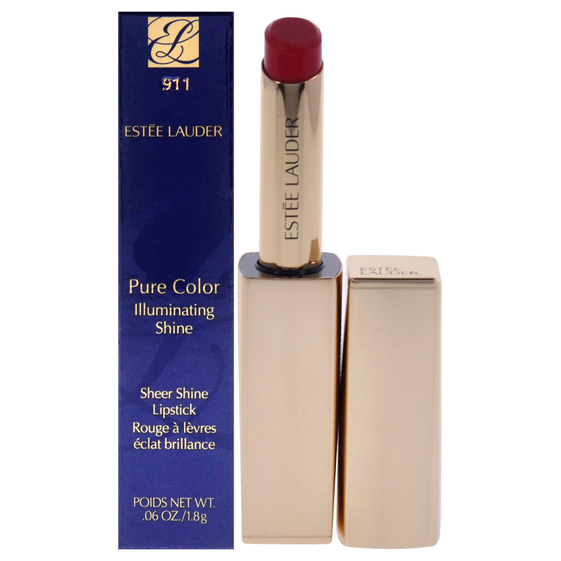 Pure Color Illuminating Shine Lipstick - 911 Little Legend by Estee Lauder for Women - 0.06 oz Lipstick