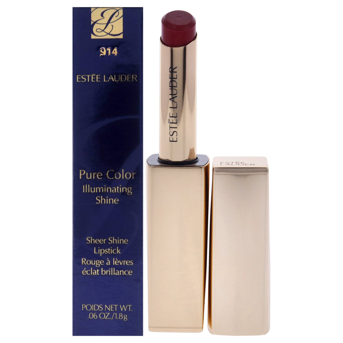 Pure Color Illuminating Shine Lipstick - 914 Unpredictable by Estee Lauder for Women - 0.06 oz Lipstick