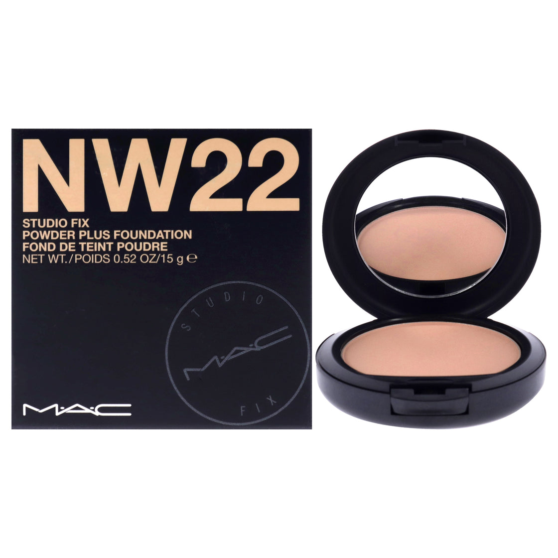 Studio Fix Powder Plus Foundation - NW22 Beige by MAC for Women - 0.52 oz Foundation