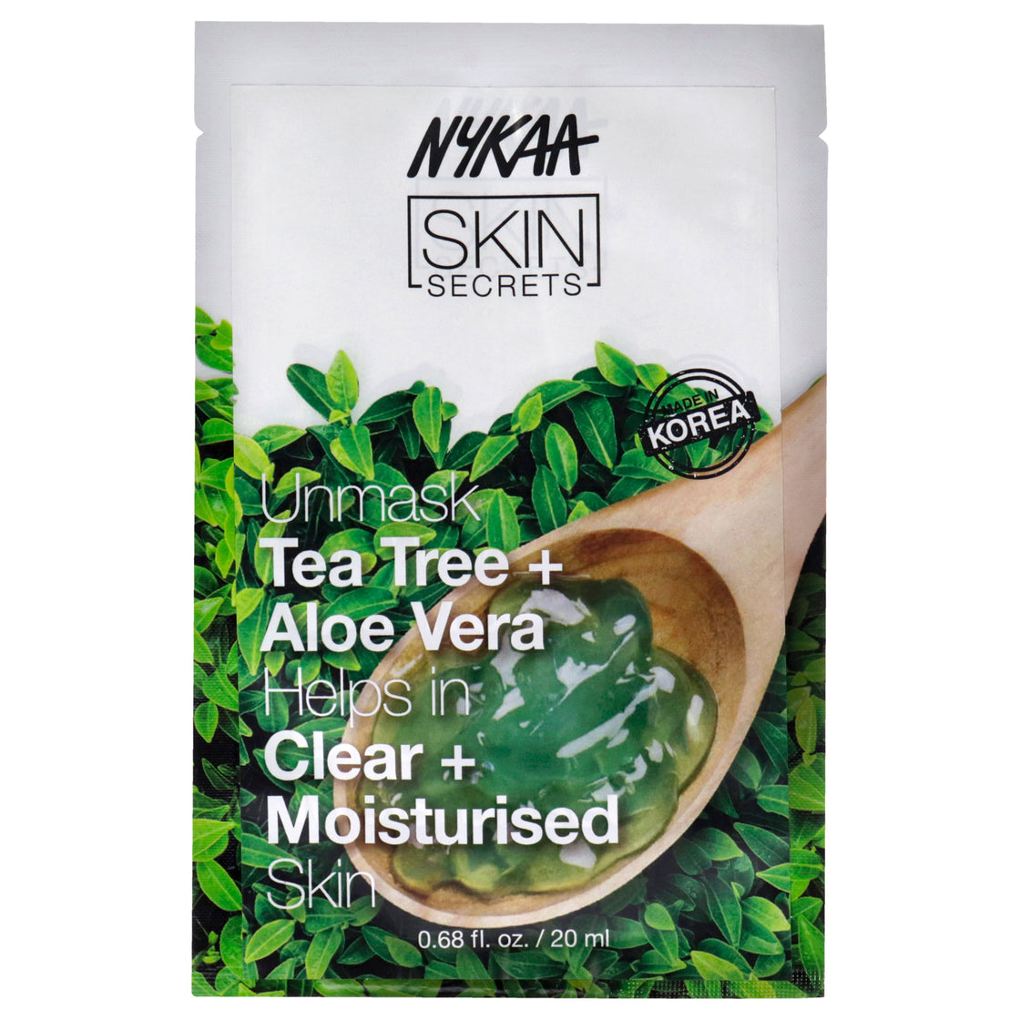 Skin Secrets Sheet Mask - Tea Tree and Aloe Vera by Nykaa Naturals for Women - 1 Pc Mask