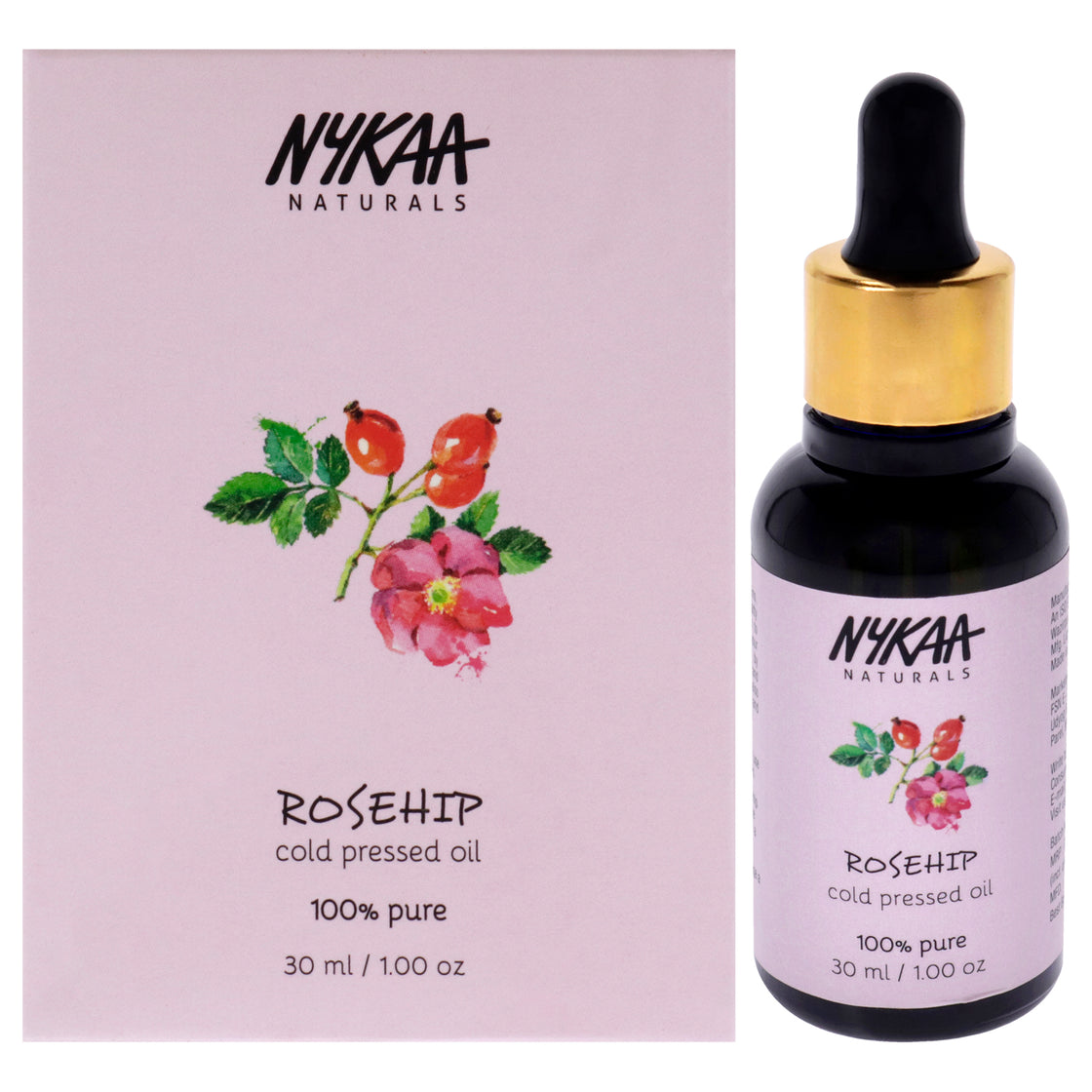 100 Percent Pure Cold Pressed Oil - Rosehip by Nykaa Naturals for Women - 1 oz Oil