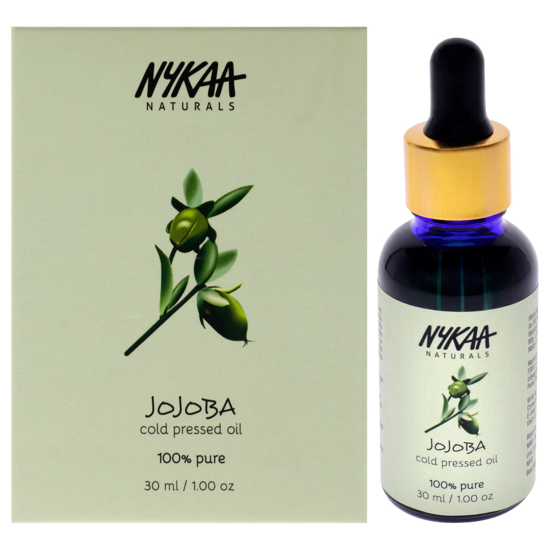 100 Percent Pure Cold Pressed Oil - Jojoba by Nykaa Naturals for Women - 1 oz Oil