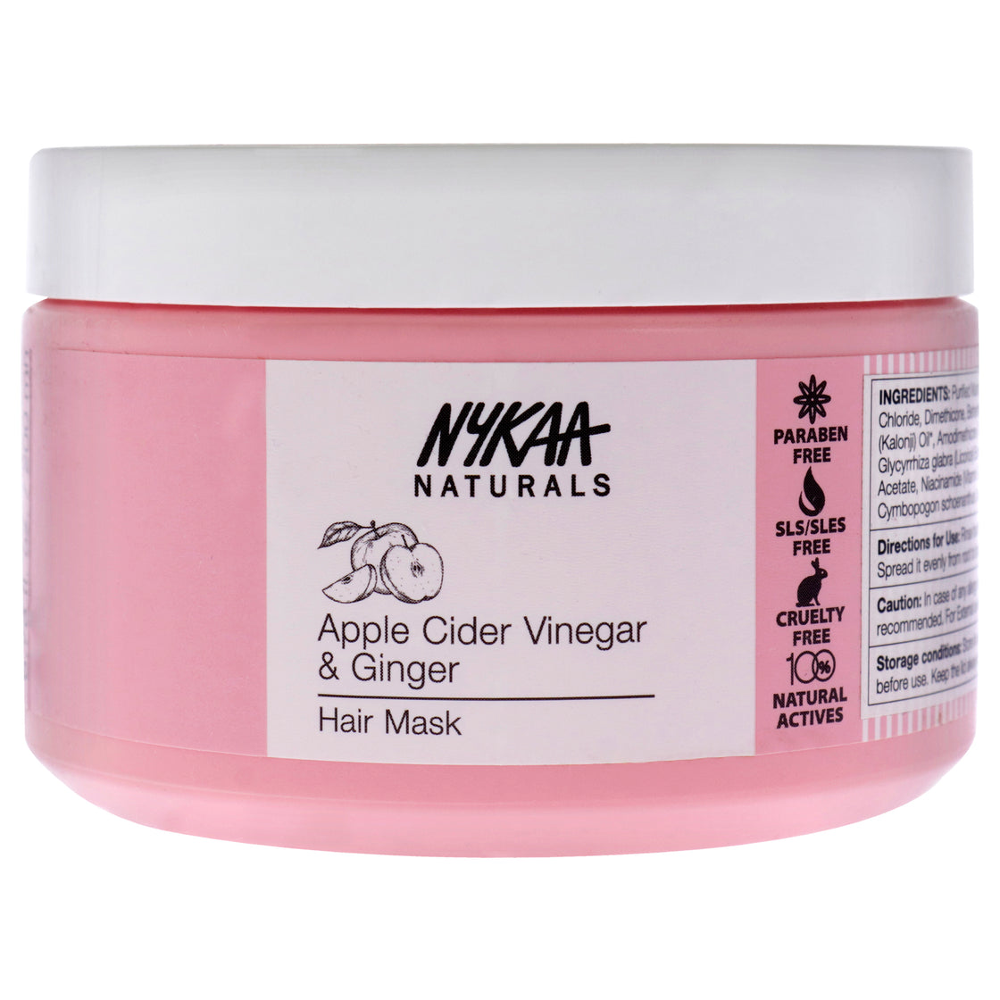 Hair Mask - Apple Cider Vinegar and Ginger by Nykaa Naturals for Women - 6.76 oz Masque