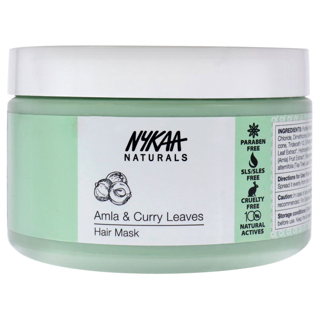 Hair Mask - Amla and Curry Leaves by Nykaa Naturals for Women - 6.76 oz Masque