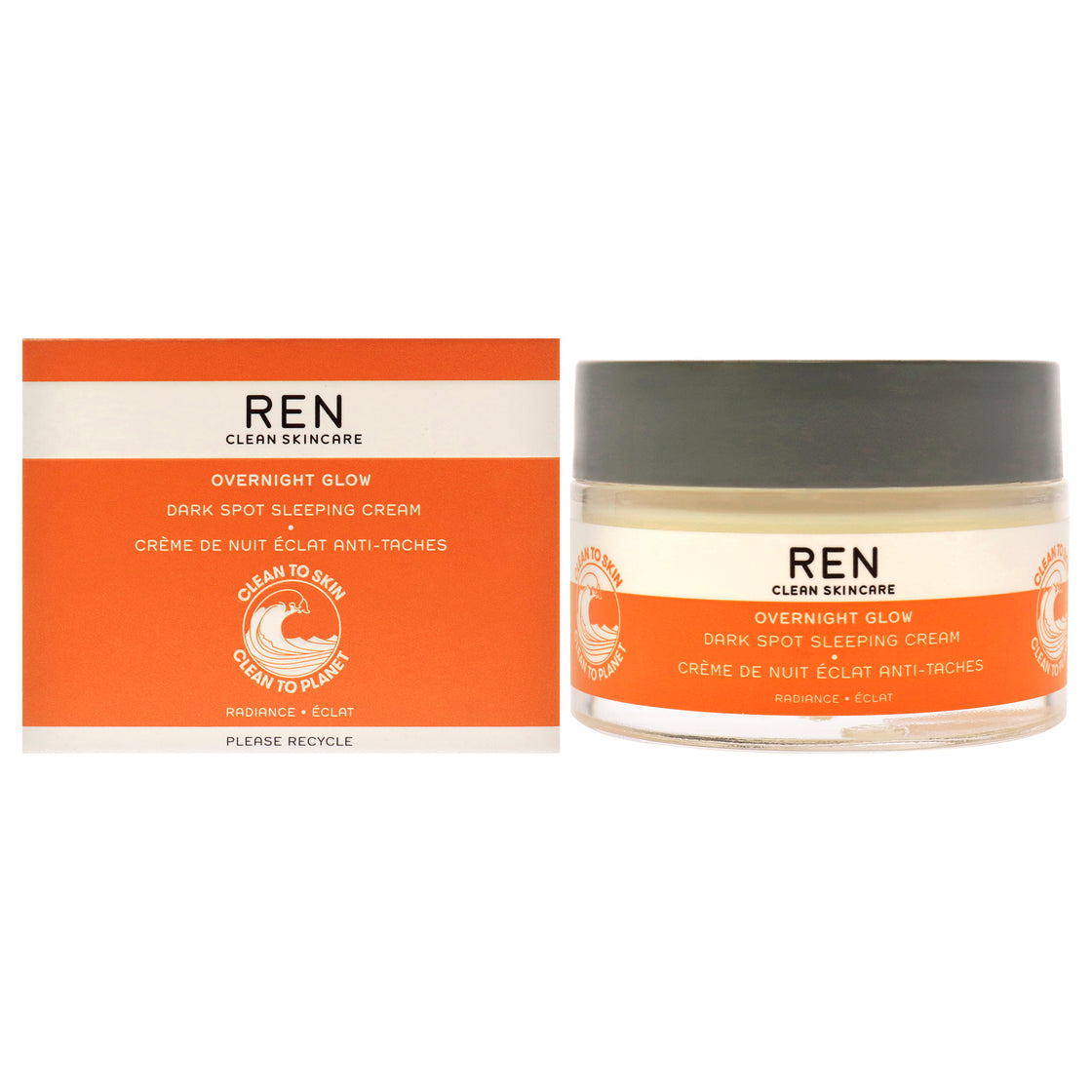 Overnight Glow Dark Spot by REN for Unisex - 1.7 oz Cream