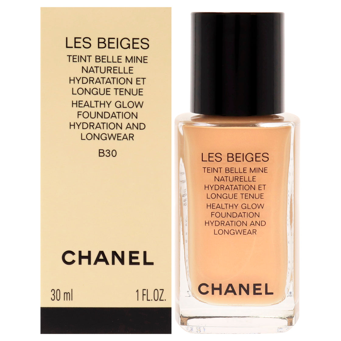 Les Beiges Healthy Glow Foundation - B30 Medium Neutral Undertone by Chanel for Women - 1 oz Foundation