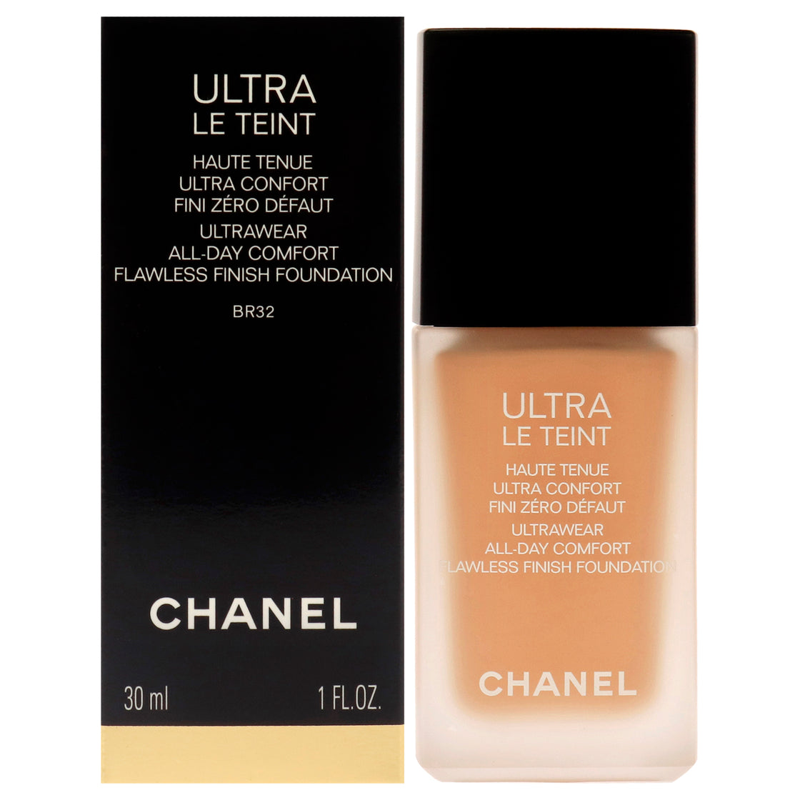 Ultra Le Teint Ultrawear Flawless Foundation - BR32 Medium Rosy by Chanel for Women - 1 oz Foundation