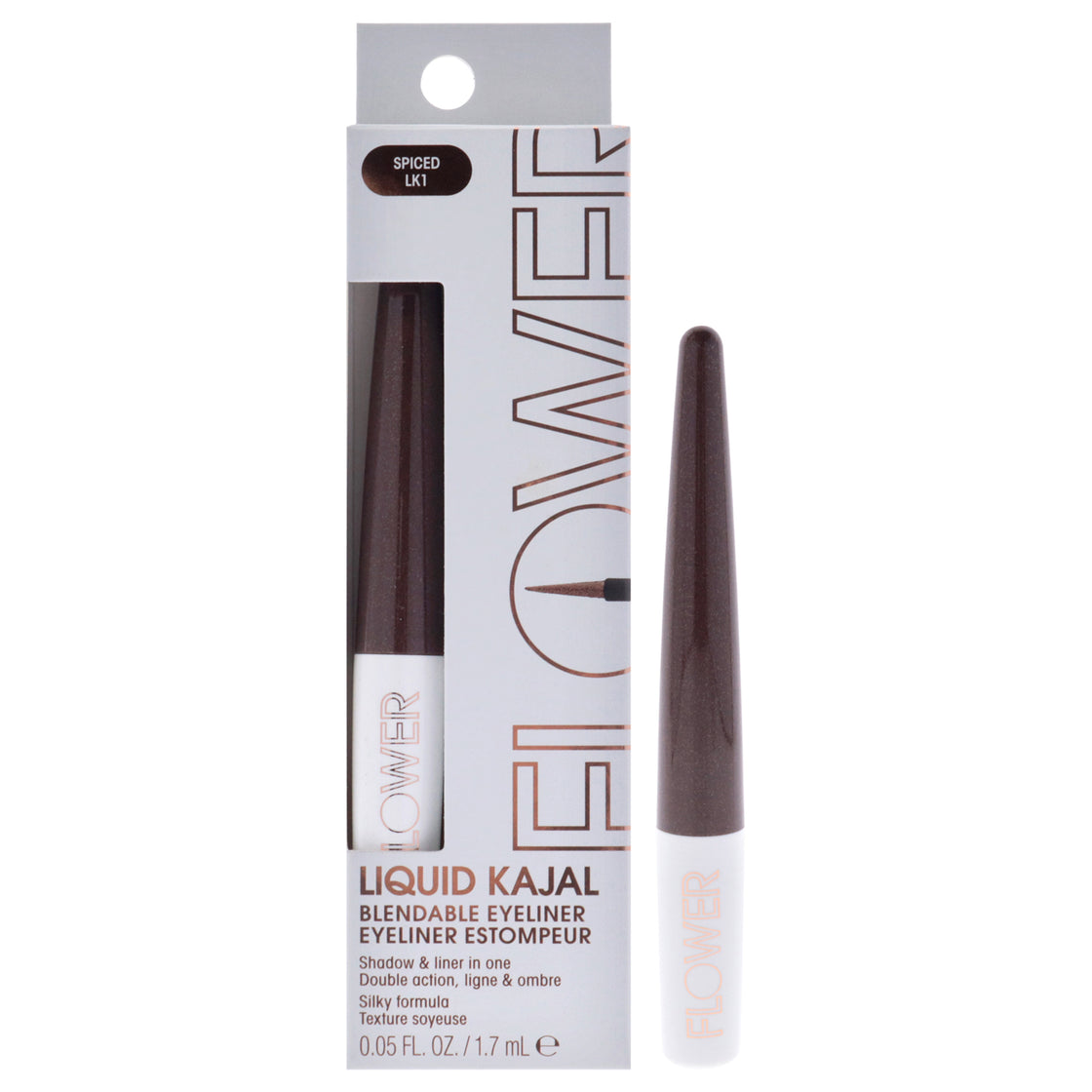 Liquid Kajal Blendable Eyeliner - LK5 Rust by Flower Beauty for Women - 0.05 oz Eyeliner