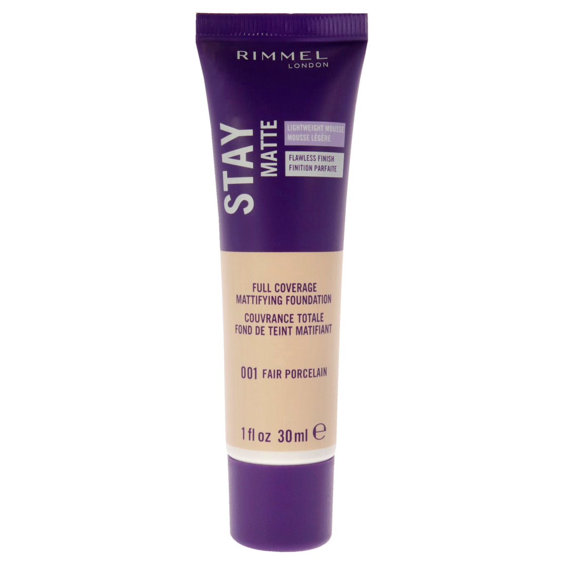 Stay Matte Lightweight Mousse Foundation - 001 Fair Porcelain by Rimmel London for Women - 1 oz Mousse Foundation