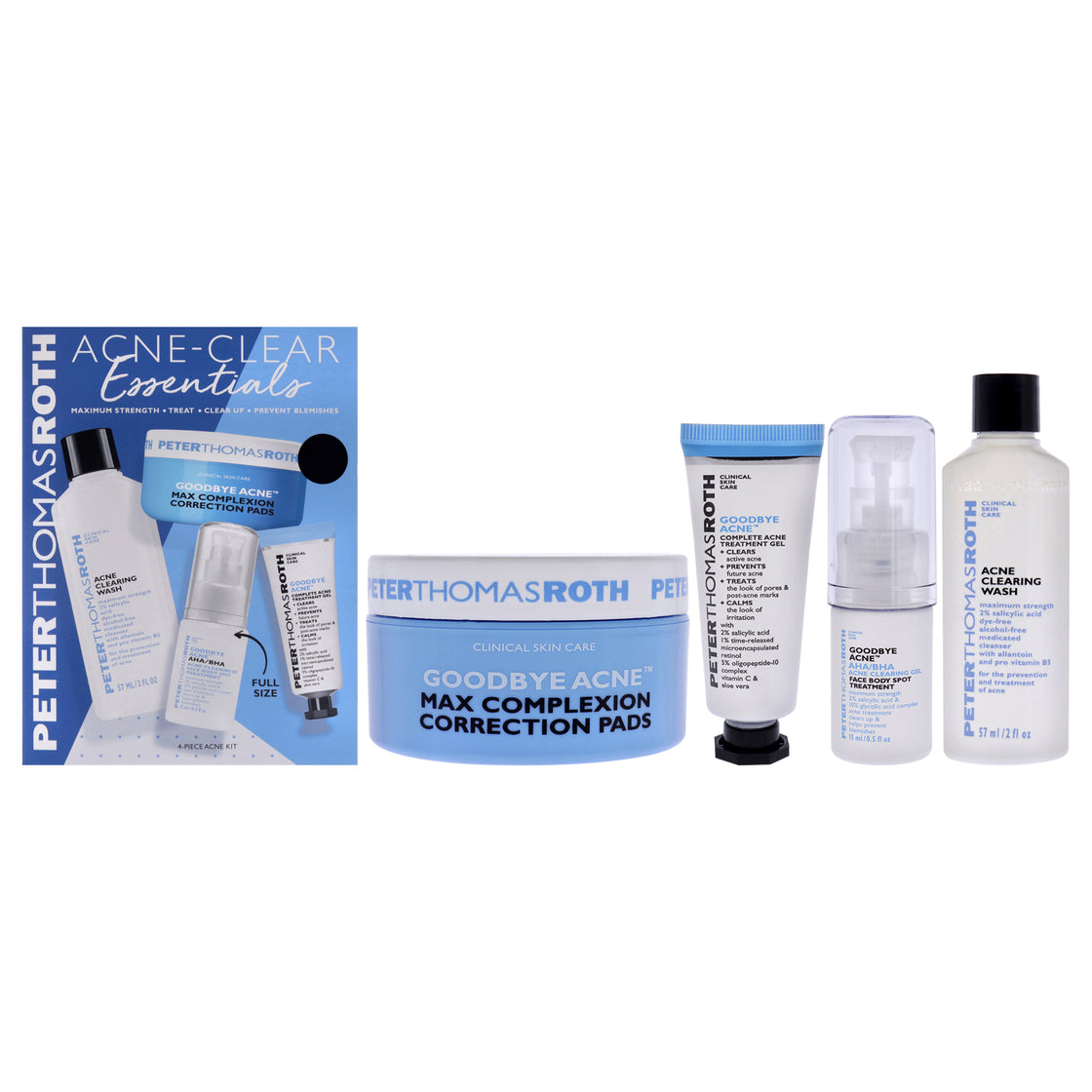 Acne-Clear Essentials Kit by Peter Thomas Roth for Unisex