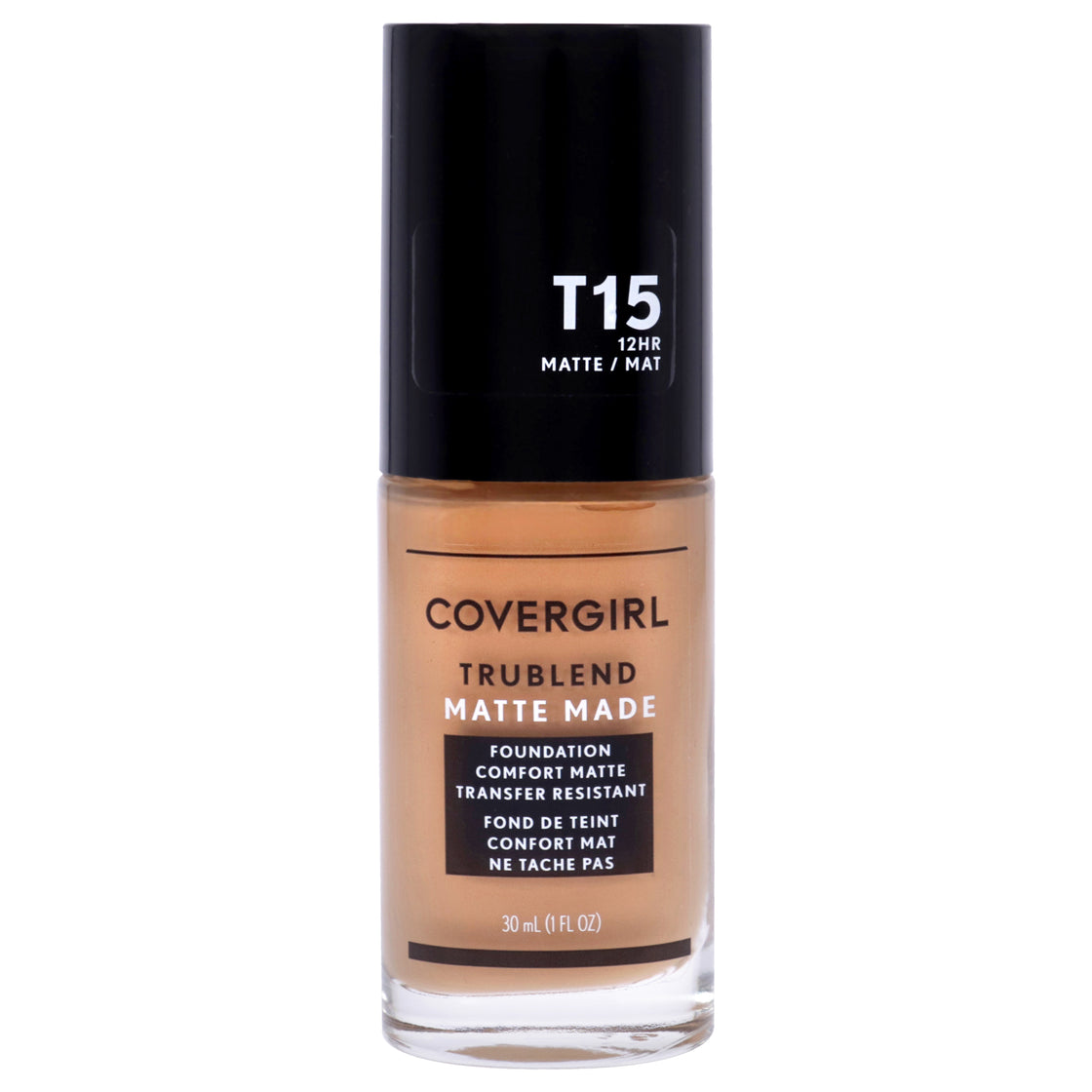 TruBlend Matte Made Foundation - T15 Golden Honey by CoverGirl for Women - 1 oz Foundation