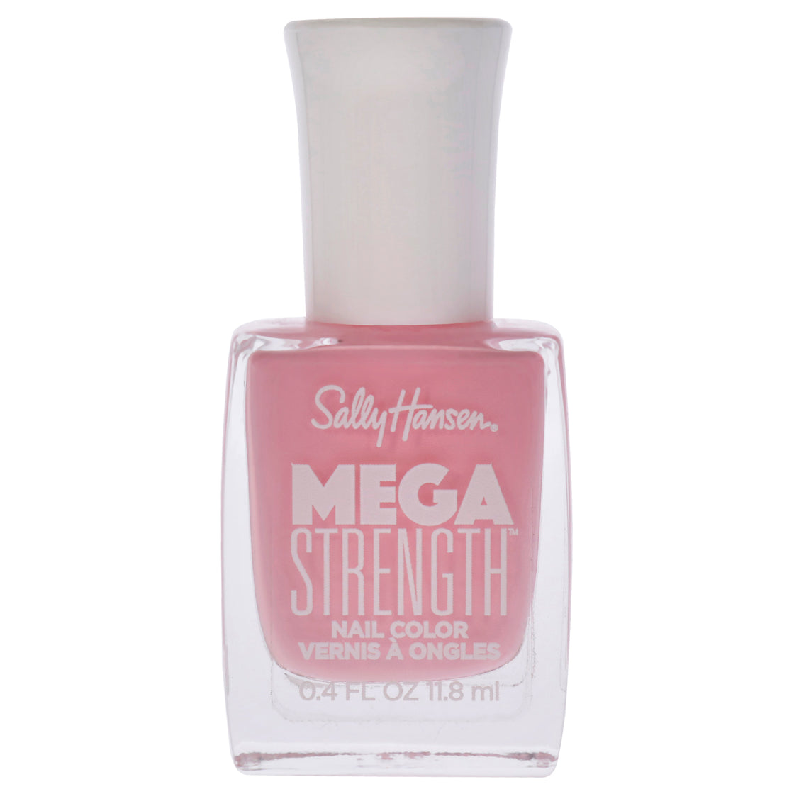 Mega Strength Nail Color - 024 Pink Like A Girl by Sally Hansen for Women - 0.4 oz Nail Polish