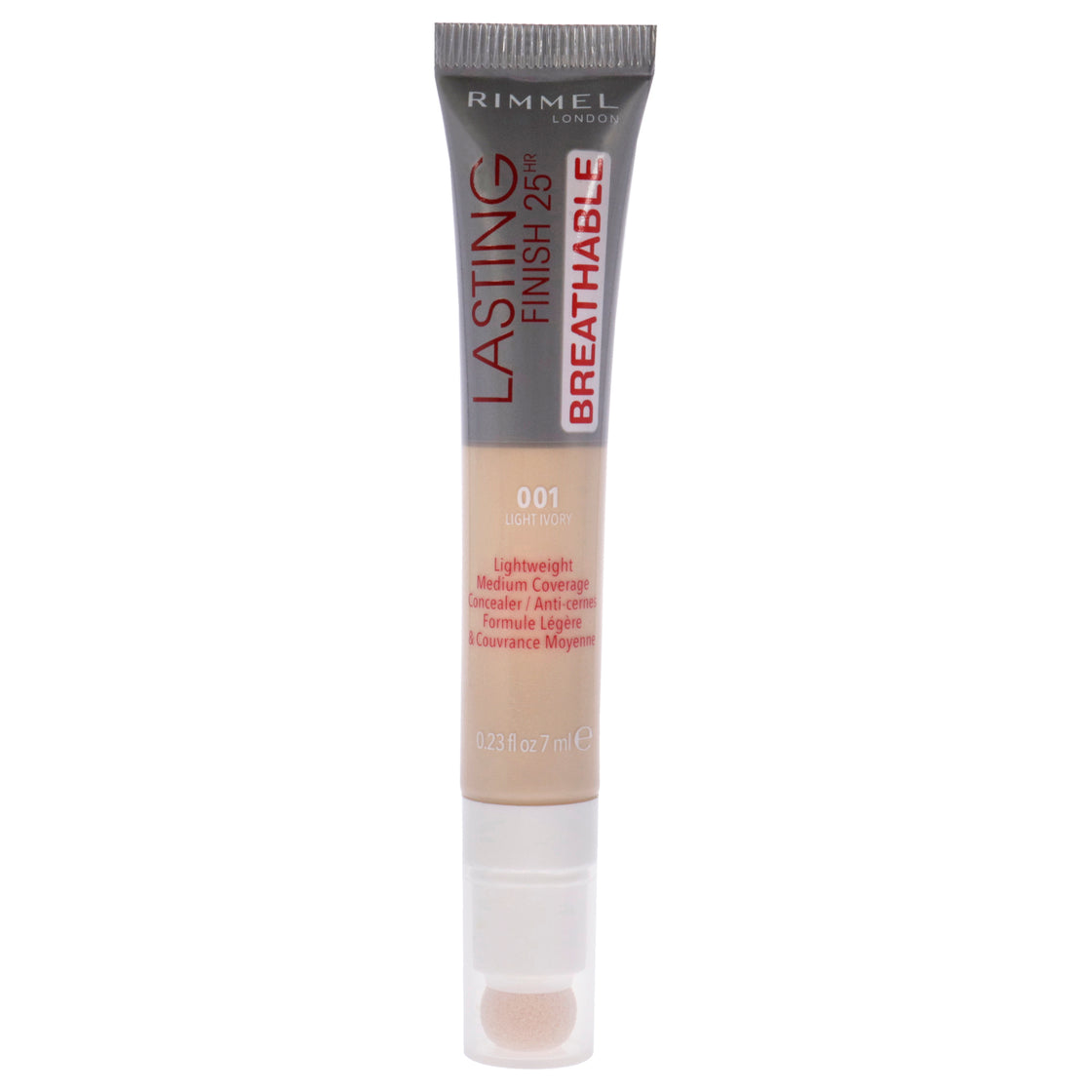 Lasting Finish 25Hr Breathable Concealer - 001 Light Ivory by Rimmel London for Women - 0.23 oz Concealer