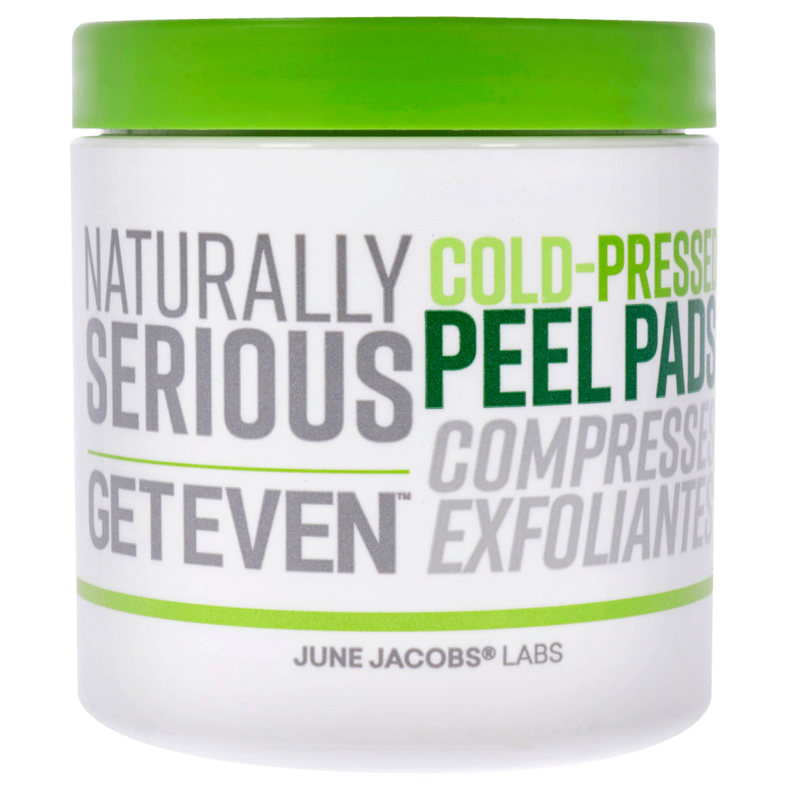 Get Even Cold-Pressed Peel Pads by Naturally Serious for Unisex - 60 Pc Pads