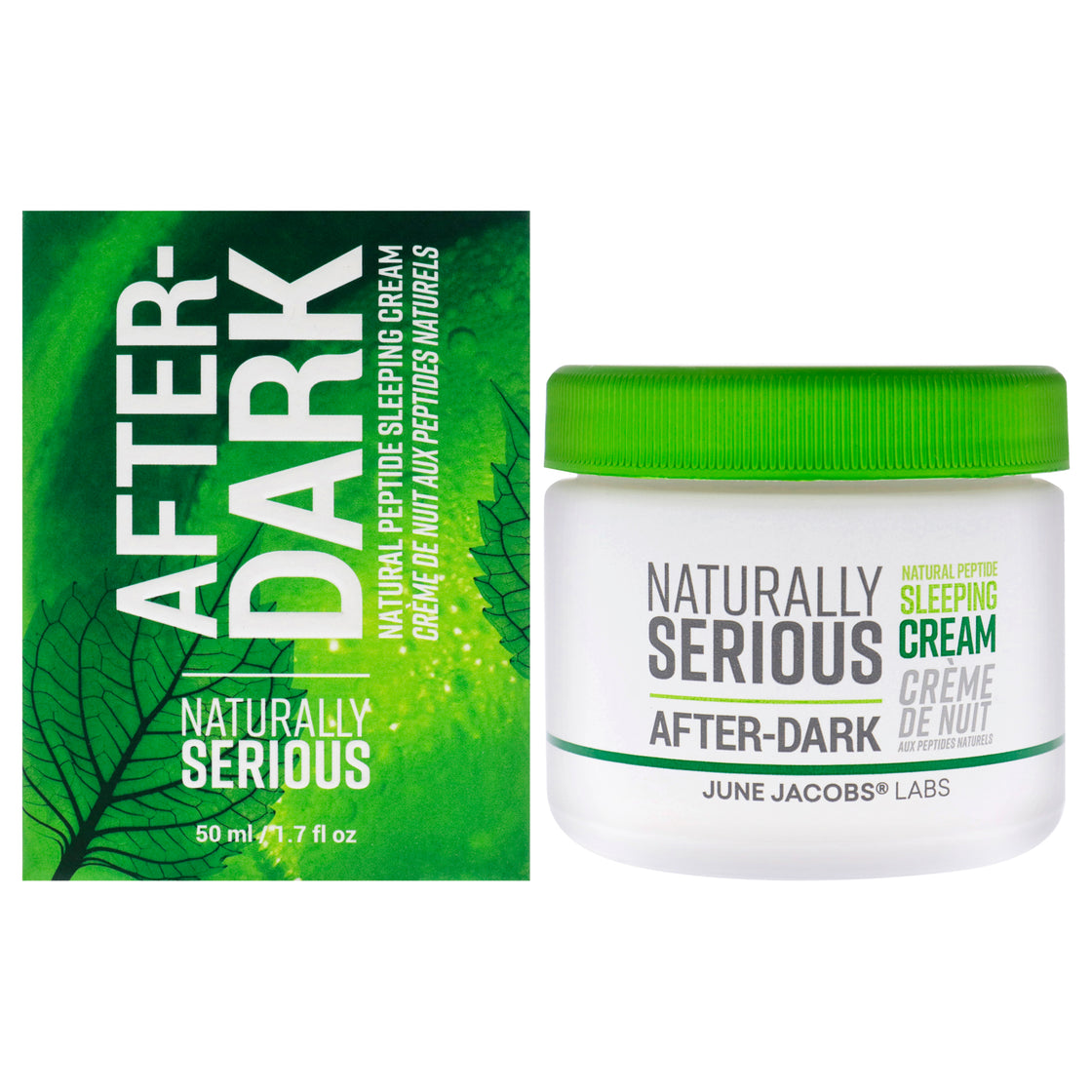 After-Dark Natural Peptide Sleeping Cream by Naturally Serious for Unisex - 1.7 oz Cream