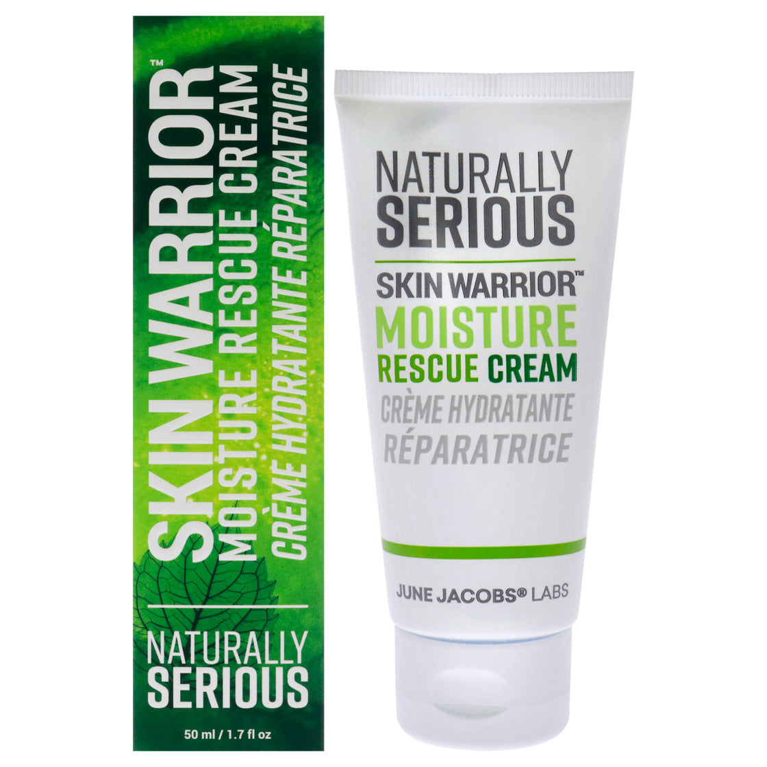 Skin Warrior Moisture Rescue Cream by Naturally Serious for Unisex - 1.7 oz Cream