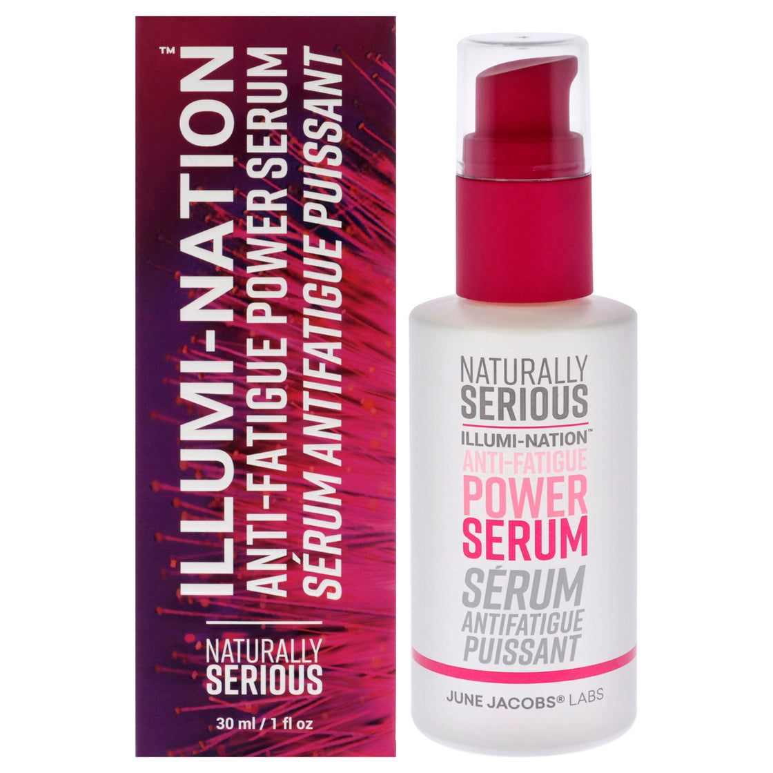 Illumi-nation Anti-Fatigue Power Serum by Naturally Serious for Unisex - 1 oz Serum