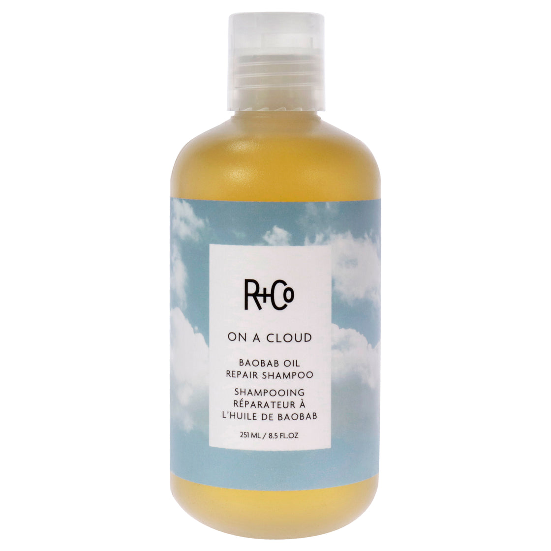 On a Cloud Baobab Oil Repair Shampoo by R+Co for Unisex - 8.5 oz Shampoo