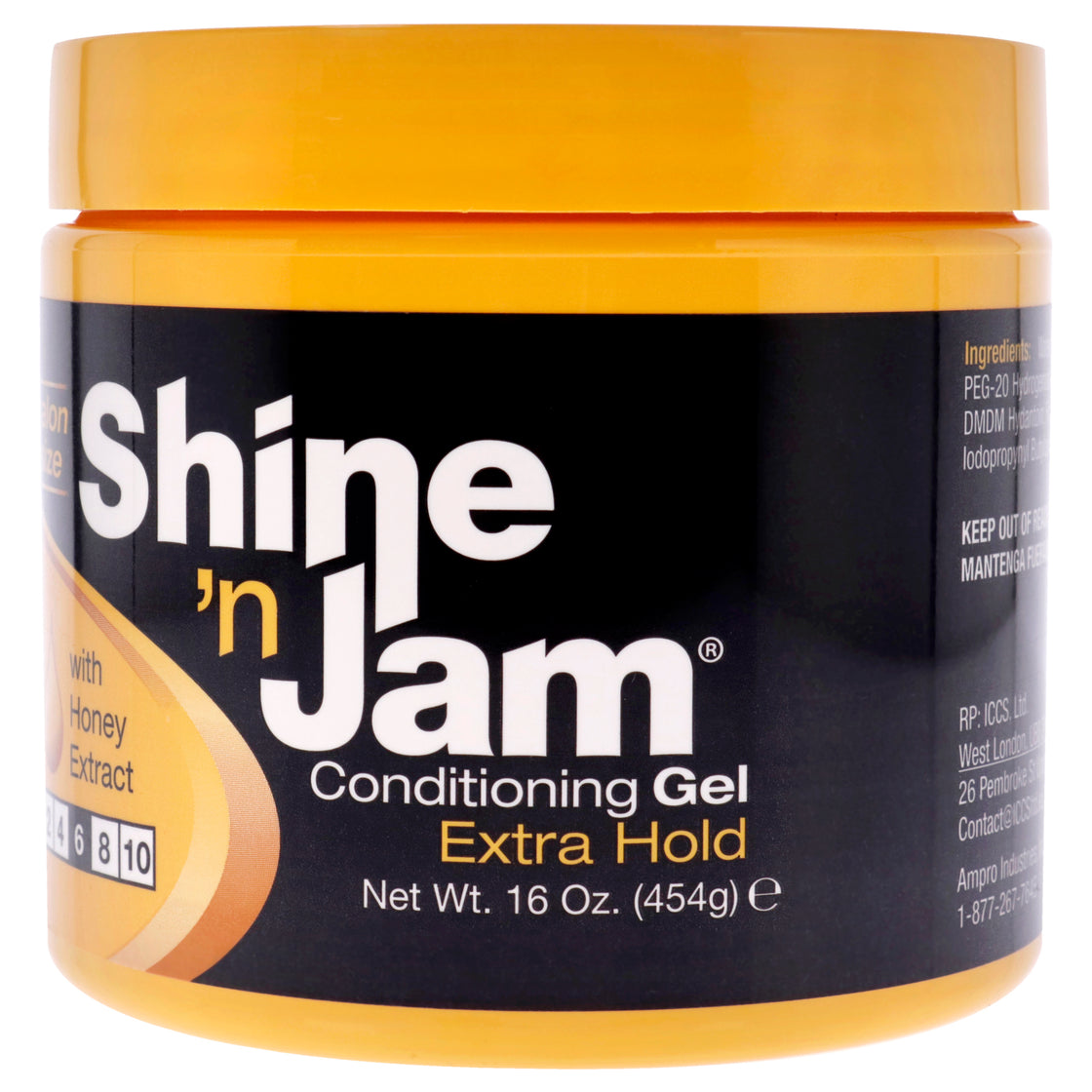 Shine-n-Jam Conditioning Gel Extra Hold by Ampro for Women - 16 oz Gel