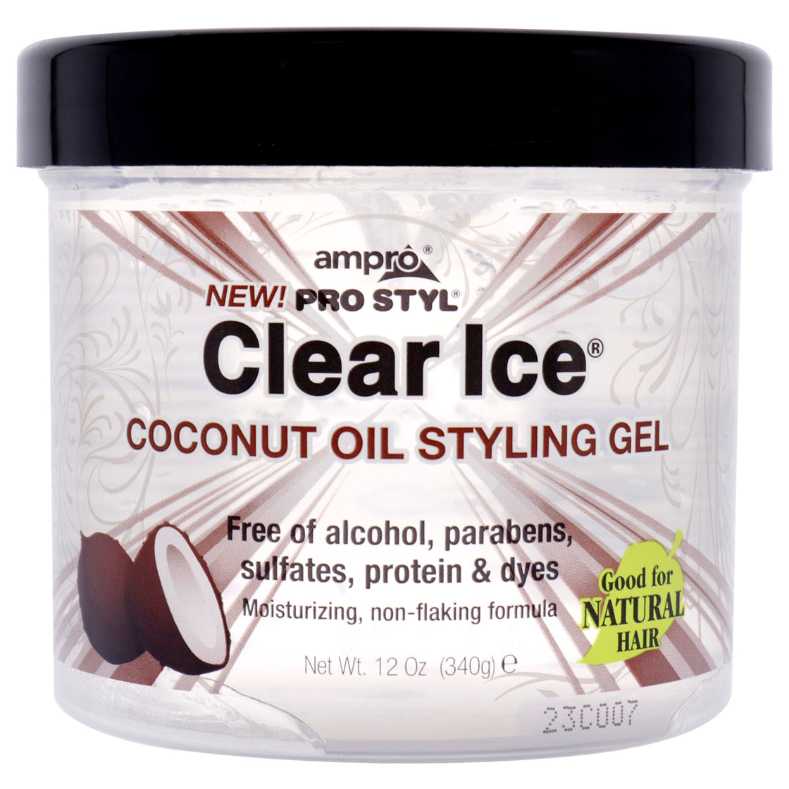 Pro Styl Clear Ice Gel - Coconut by Ampro for Women - 12 oz Gel