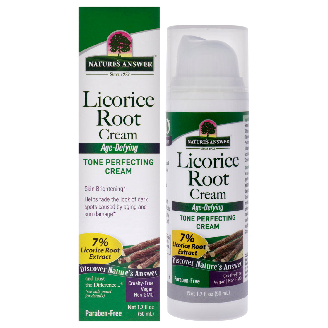 Licorice Root Cream by Natures Answer for Unisex - 1.7 oz Cream