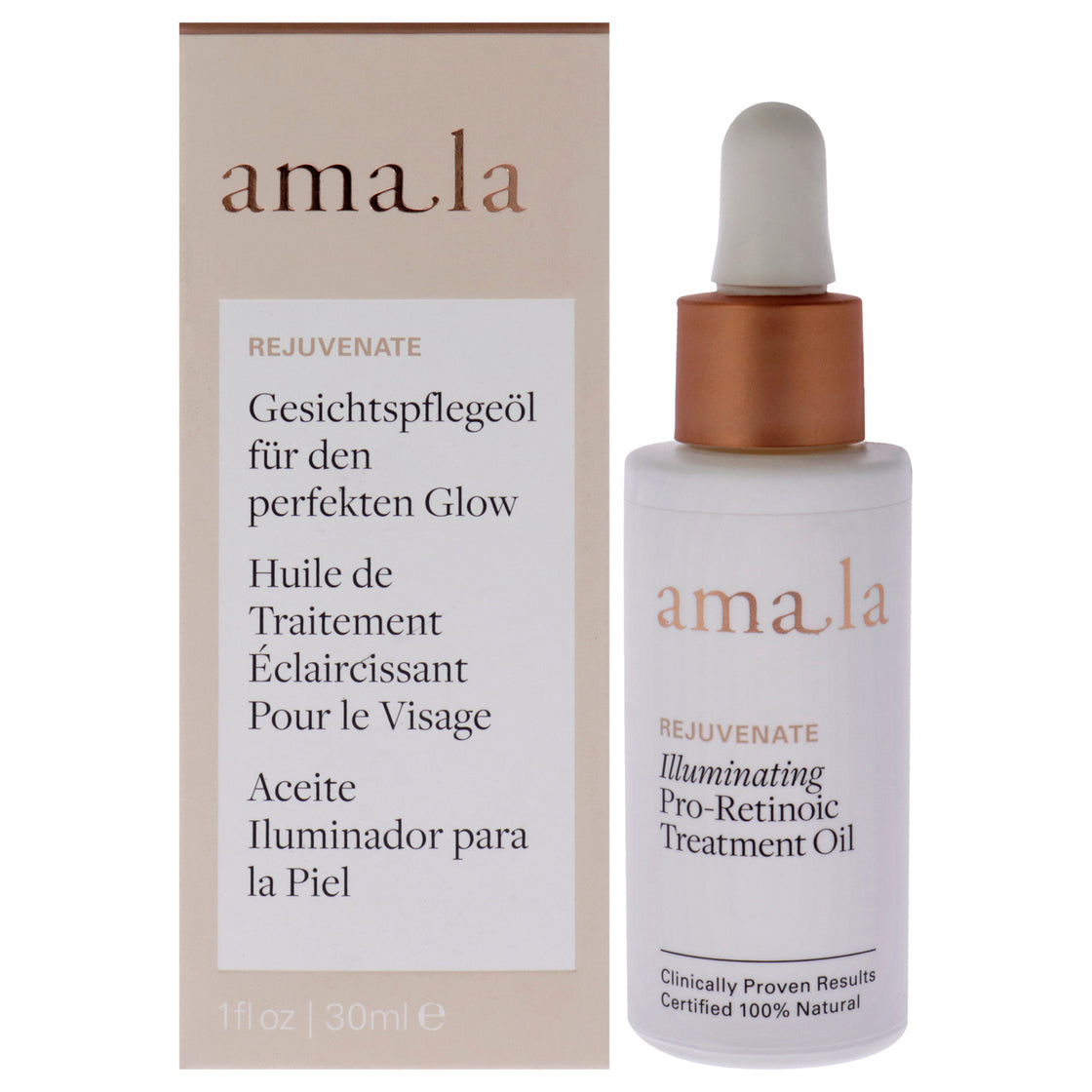 Illuminating Pro-Retinoic Treatment Oil by Amala for Women - 1 oz Oil