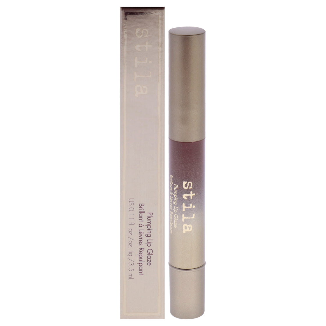 Plumping Lip Glaze - Brown Sugar by Stila for Women - 0.11 oz Lip Gloss