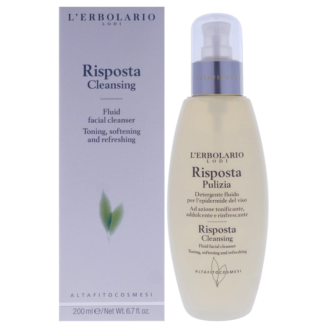 Risposta Fluid Facial Cleanser by LErbolario for Women - 6.7 oz Cleanser