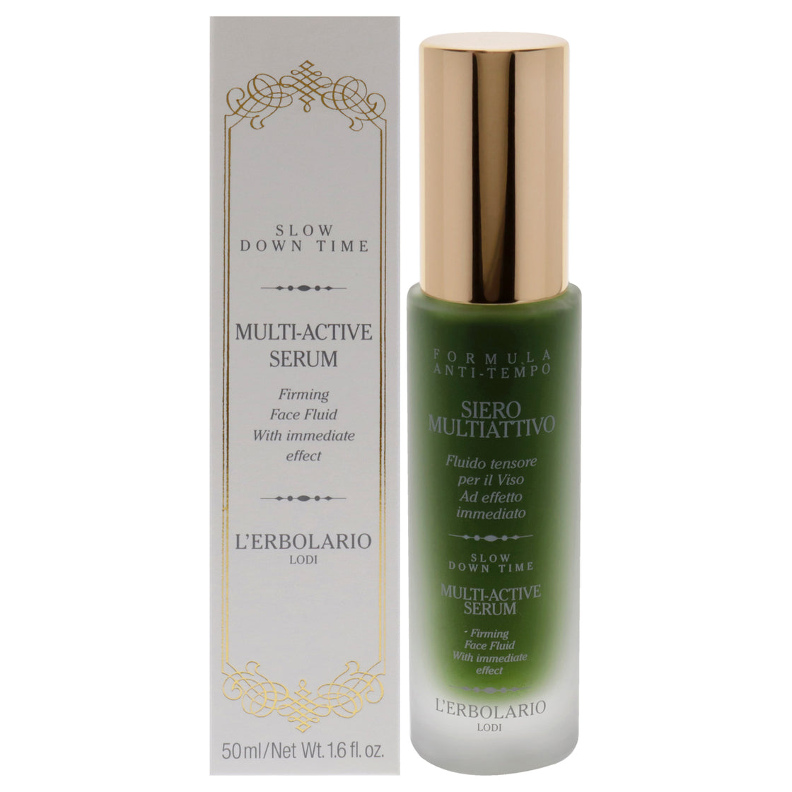 Slow Down Time Multi-Active Face Serum by LErbolario for Women - 1.6 oz Serum