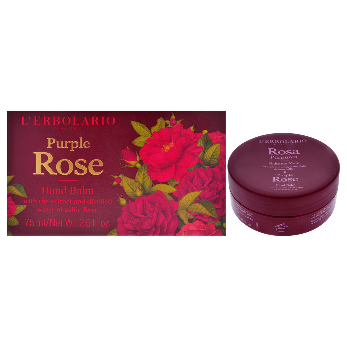 Hand Balm - Purple Rose by LErbolario for Women - 2.5 oz Balm