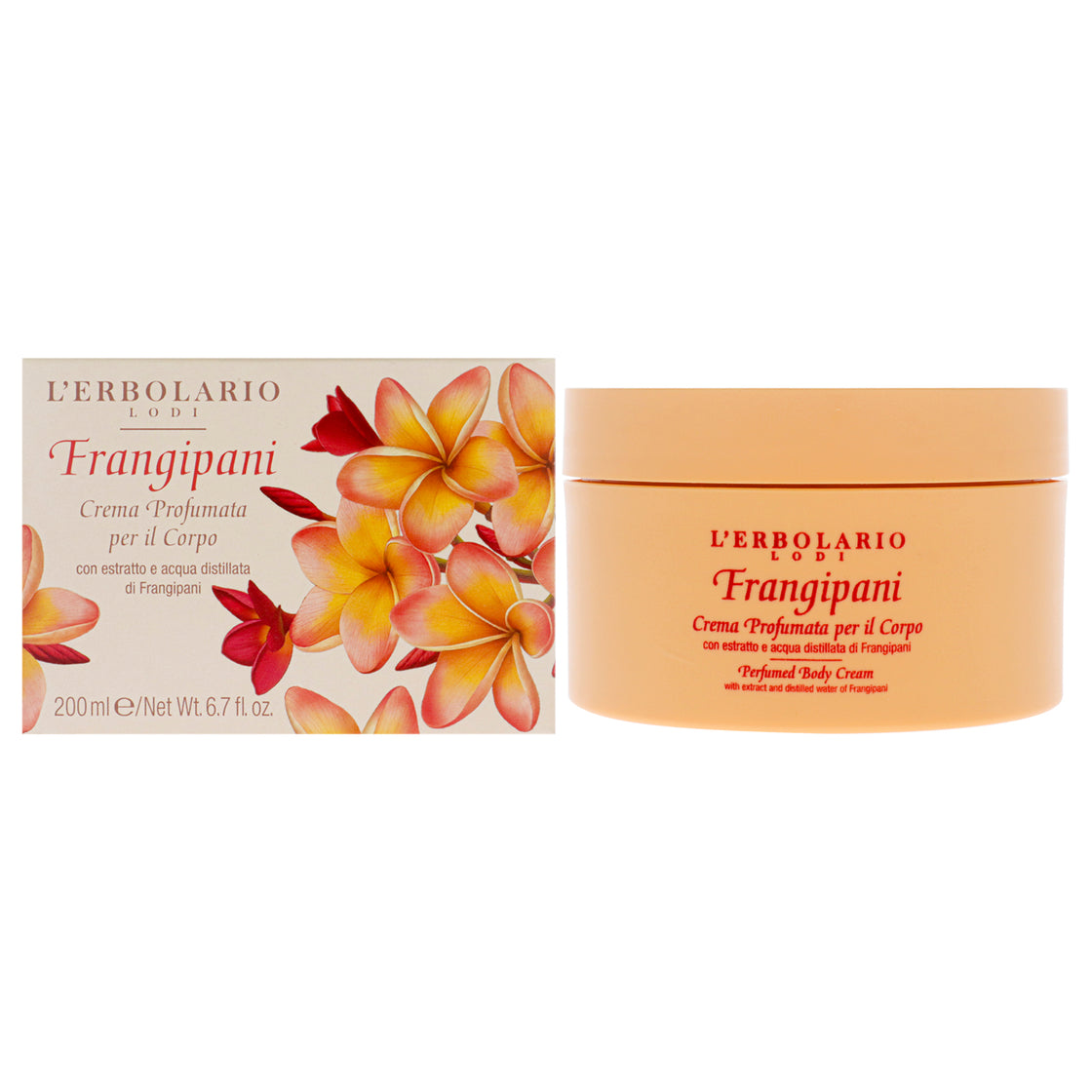 Perfumed Body Cream - Frangipani by LErbolario for Unisex - 6.7 oz Body Cream