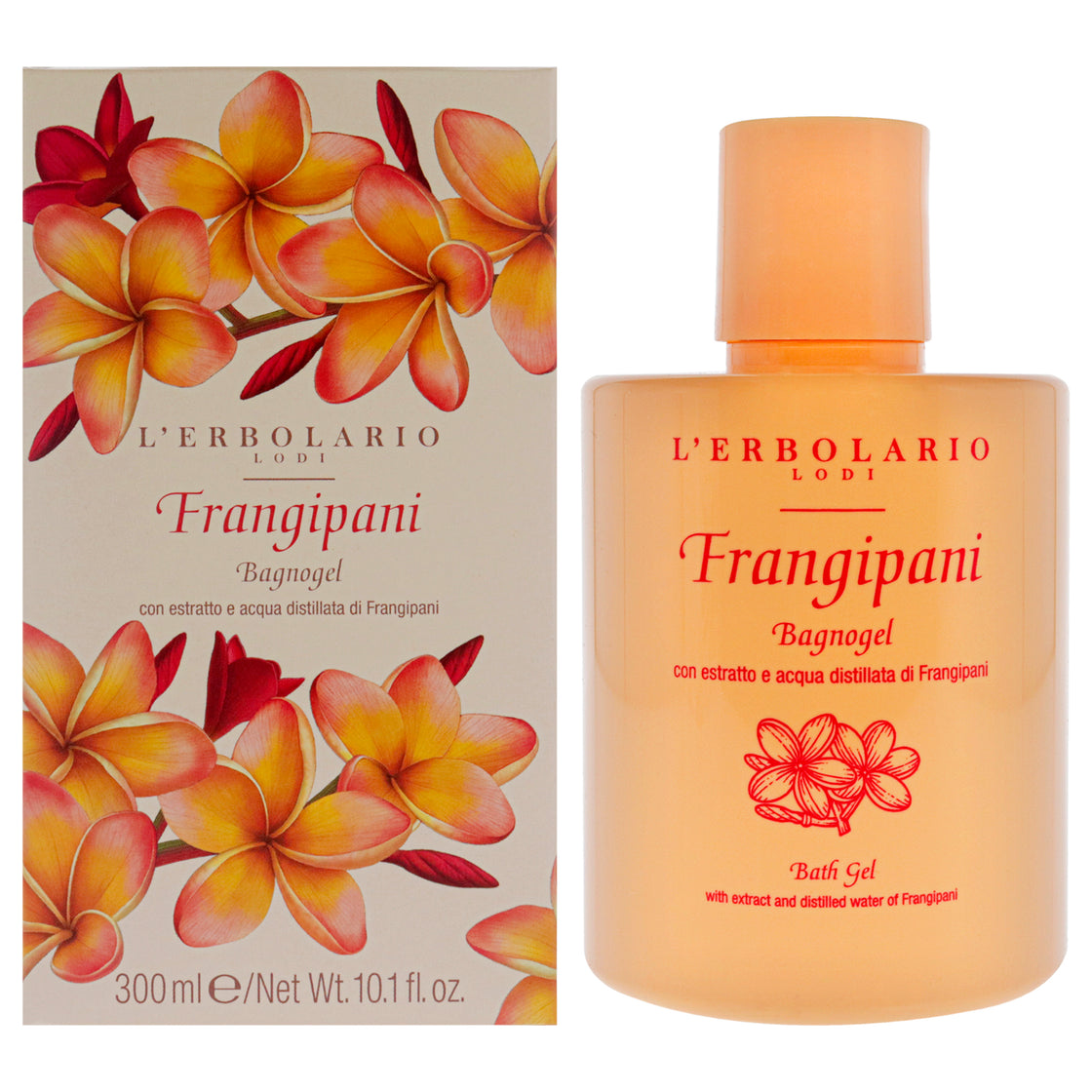 Bath Gel - Frangipani by LErbolario for Women - 10.1 oz Shower Gel