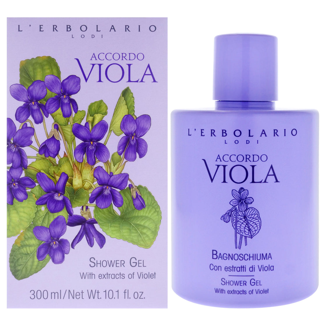 Shower Gel - Accordo Viola by LErbolario for Women - 10.1 oz Shower Gel