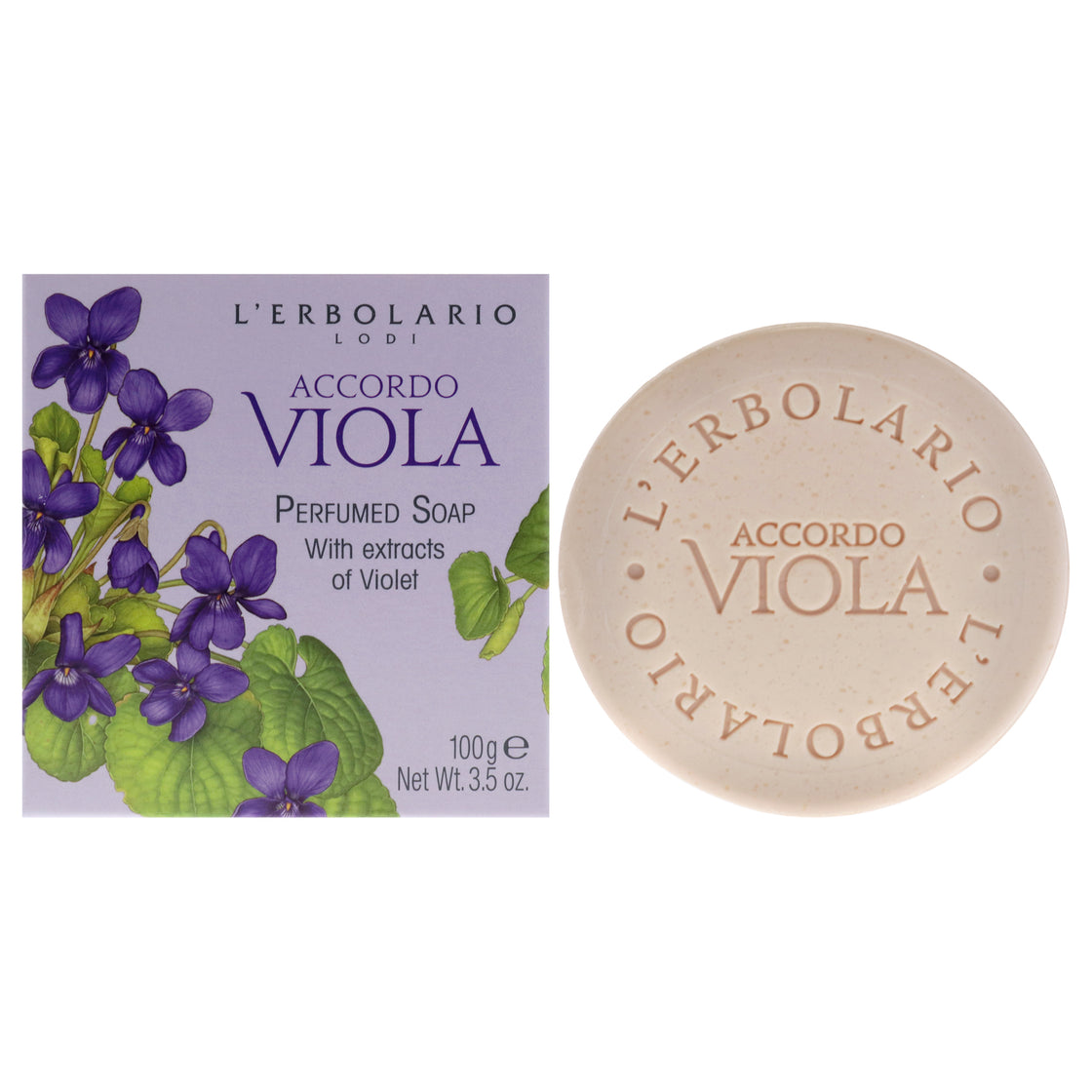 Perfumed Soap - Accordo Viola by LErbolario for Unisex - 3.5 oz Soap