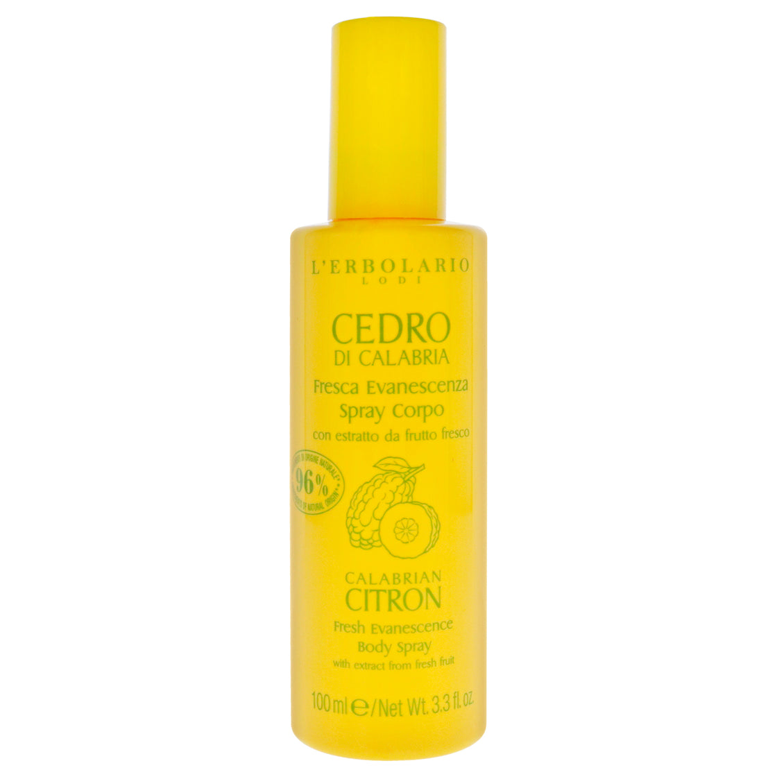 Fesh Evanescense Body Spray - Calabrian Citron by LErbolario for Unisex - 3.3 oz Body Spray