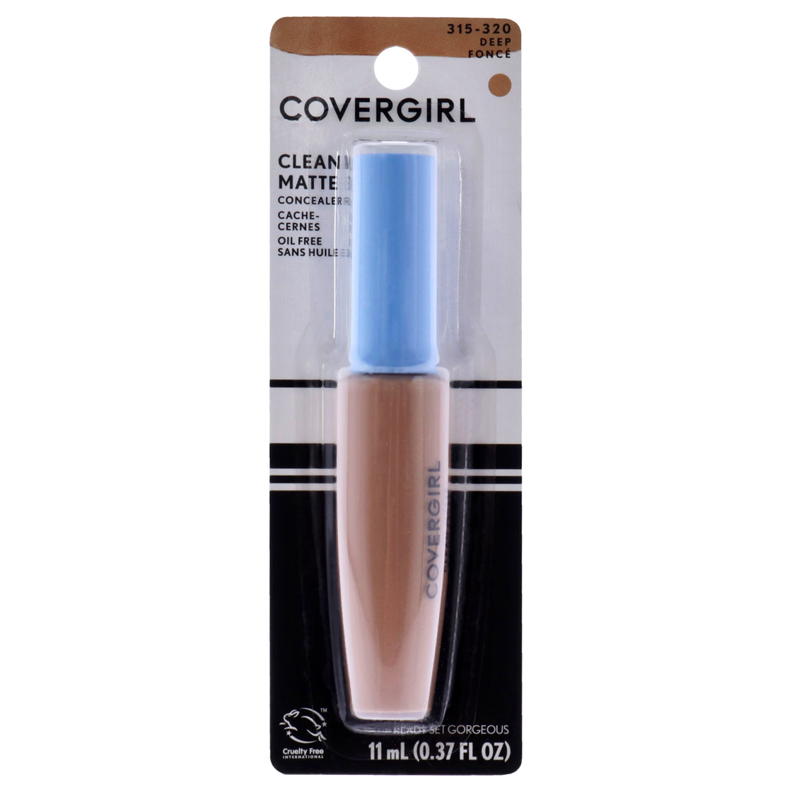 Clean Matte Liquid Concealer - 315-320 Deep Fonce by CoverGirl for Women - 0.37 oz Concealer