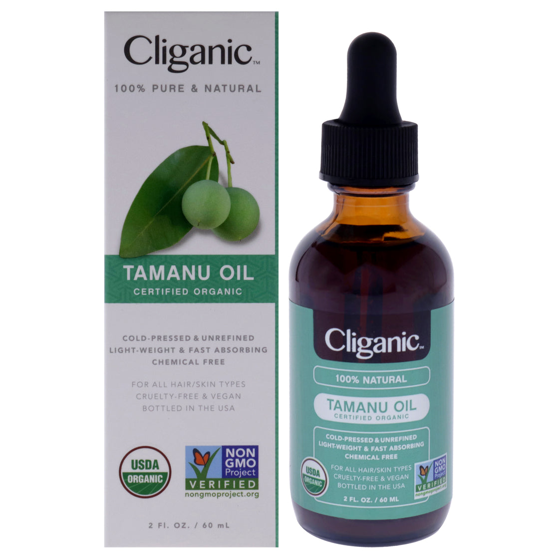 Organic Tamanu by Cliganic for Unisex - 2 oz Oil