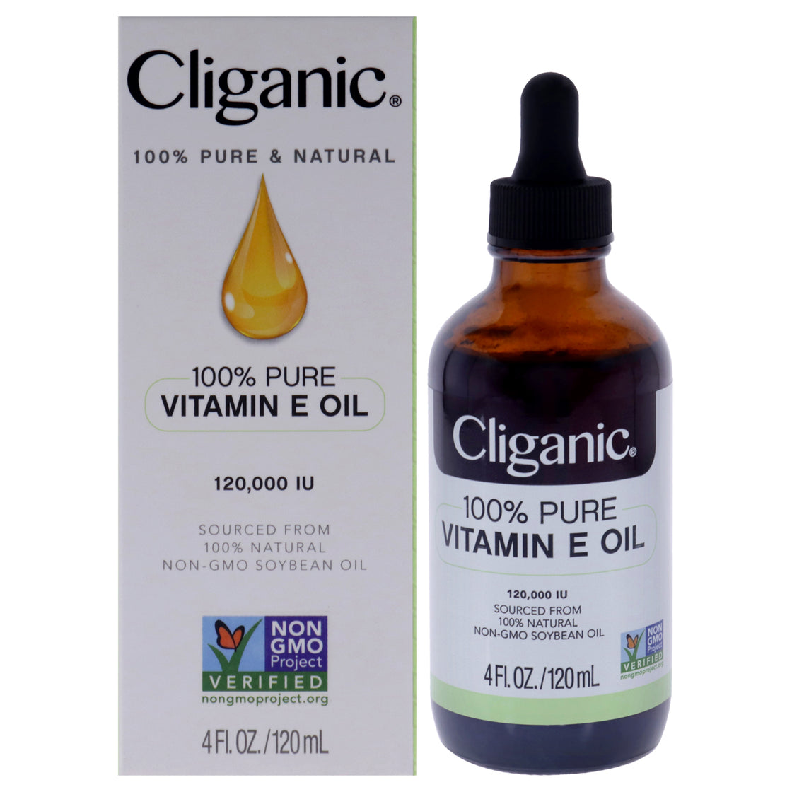 Pure Vitamin E by Cliganic for Unisex - 4 oz Oil