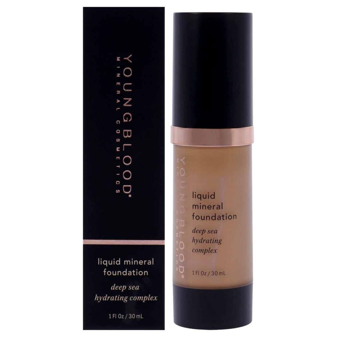 Liquid Mineral Foundation - Nutmeg by Youngblood for Women - 1 oz Foundation