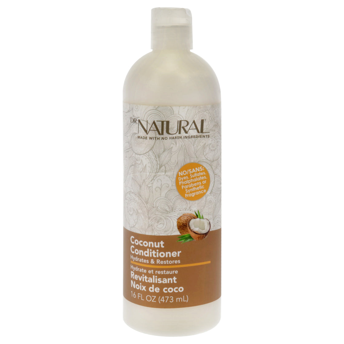 Hydrates and Restores Conditioner - Coconut by Dr. Natural for Unisex - 16 oz Conditioner