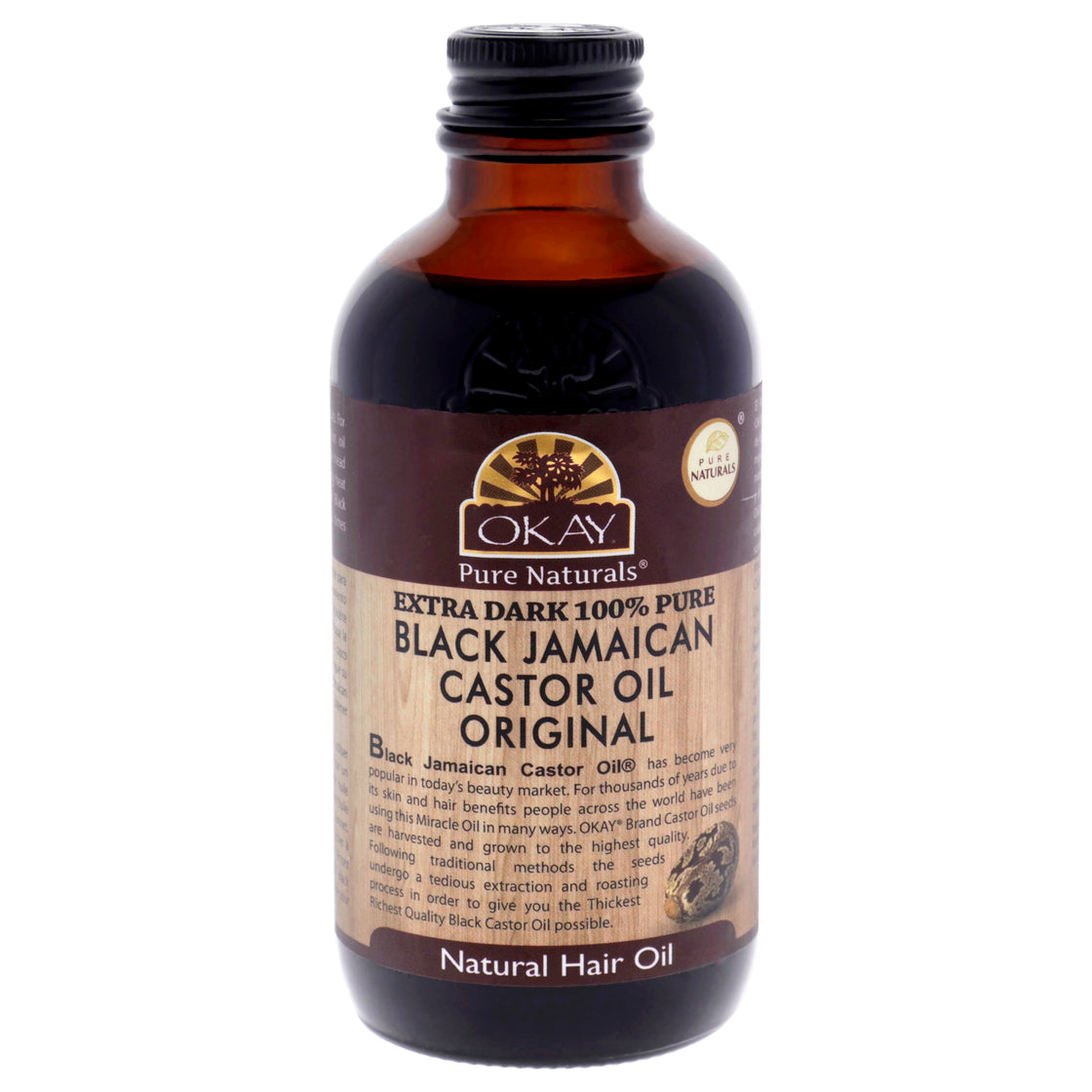 Extra Dark Black Jamaican Castor Oil by Okay for Unisex - 4 oz Oil